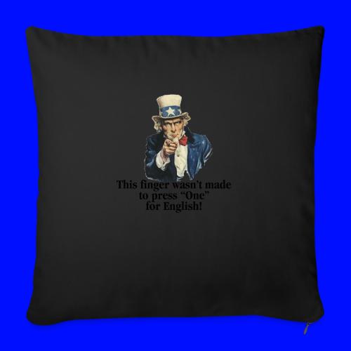 Uncle Sam - Finger - Throw Pillow Cover 17.5” x 17.5”