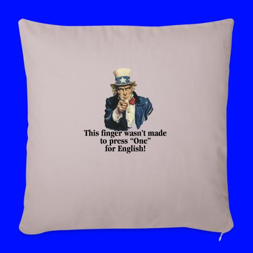 Uncle Sam - Finger - Throw Pillow Cover 17.5” x 17.5”