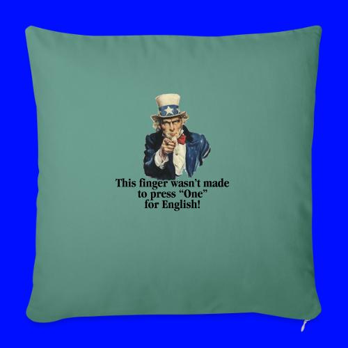 Uncle Sam - Finger - Throw Pillow Cover 17.5” x 17.5”