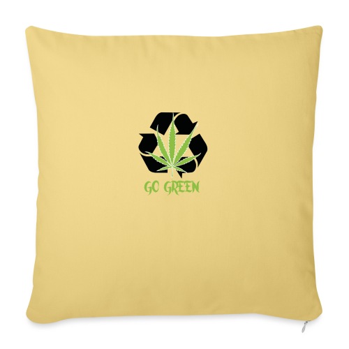 Go Green - Throw Pillow Cover 17.5” x 17.5”