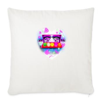 80s T Shirt80 s Imagination - Throw Pillow Cover 17.5” x 17.5” - natural white - Front
