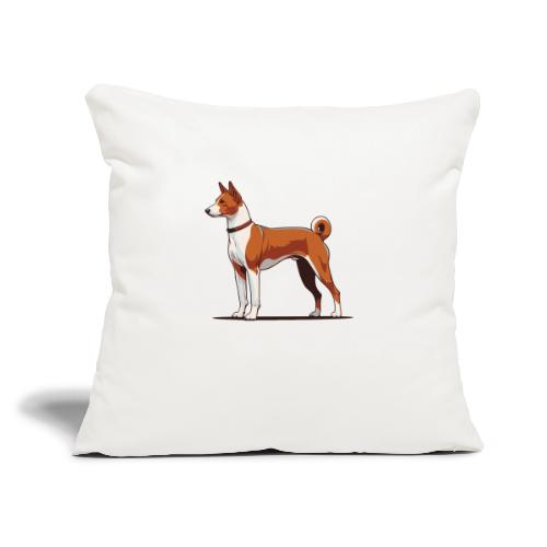 Basenji - Throw Pillow Cover 17.5” x 17.5”