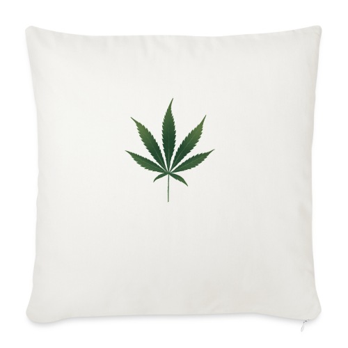 Pot Leaf - Throw Pillow Cover 17.5” x 17.5”