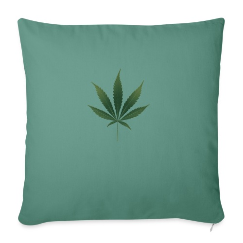 Pot Leaf - Throw Pillow Cover 17.5” x 17.5”