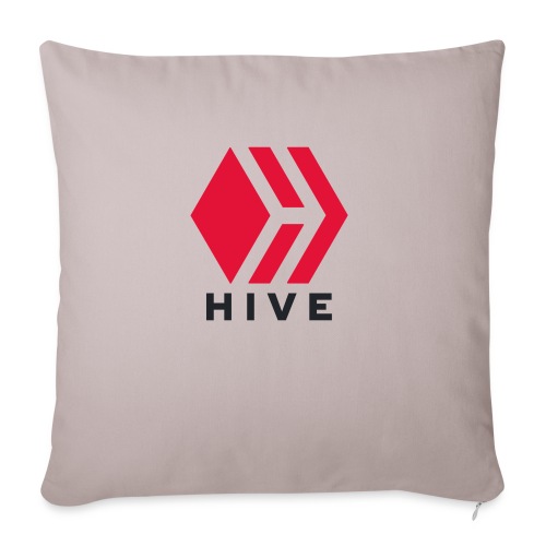 Hive Text - Throw Pillow Cover 17.5” x 17.5”