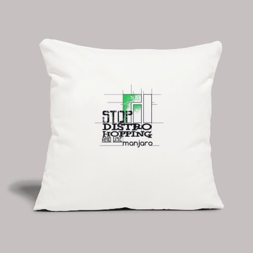 STOP DistroHopping - Throw Pillow Cover 17.5” x 17.5”