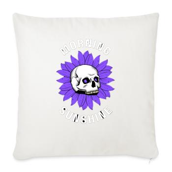 Morning Sunshine - Throw Pillow Cover 17.5” x 17.5” - natural white - Front
