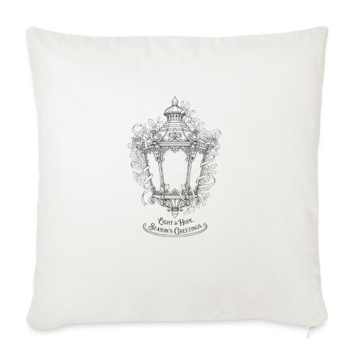 Victorian Lantern T-Shirt - Throw Pillow Cover 17.5” x 17.5”