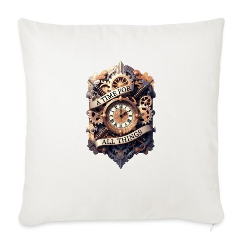 Ornate Clockwork T-Shirt - Throw Pillow Cover 17.5” x 17.5”