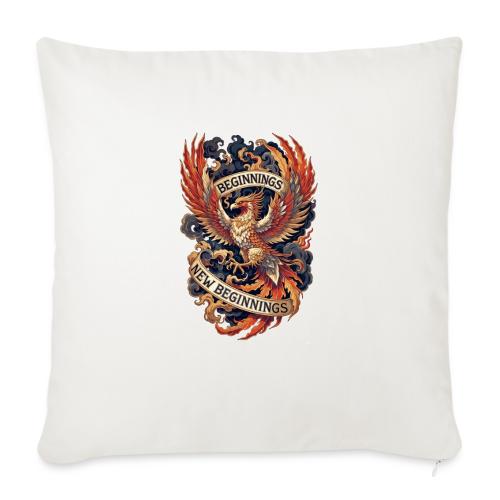 Phoenix New Year T-Shirt - Throw Pillow Cover 17.5” x 17.5”