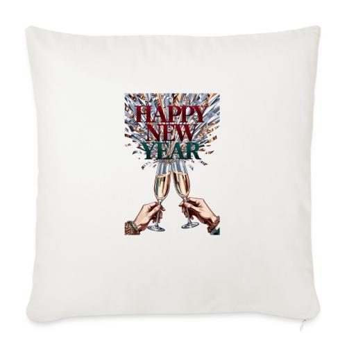 Toasting Hands T-Shirt Confetti Shower Premium - Throw Pillow Cover 17.5” x 17.5”
