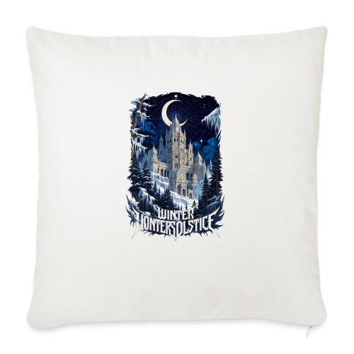 Celestial Winter Temple T-Shirt - Throw Pillow Cover 17.5” x 17.5”