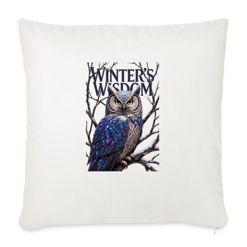 Crystalized Forest Owl T-Shirt - Throw Pillow Cover 17.5” x 17.5”