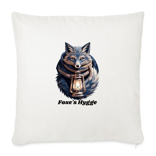 Hygge Ember Fox T-Shirt - Throw Pillow Cover 17.5” x 17.5”