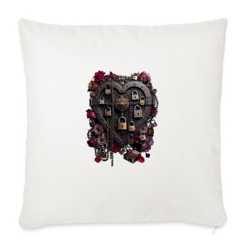 My Heart Permanently on Vacation T-Shirt - Throw Pillow Cover 17.5” x 17.5”