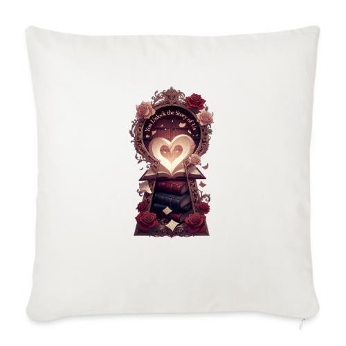 You Unlock the Story of Us Library Gifts T-Shirts - Throw Pillow Cover 17.5” x 17.5”