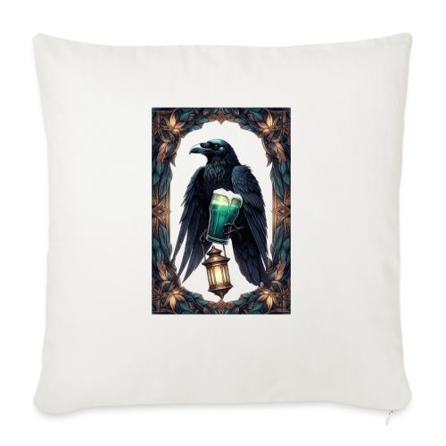 Pint of No Regrets Just Shenanigans Raven T-Shirt - Throw Pillow Cover 17.5” x 17.5”