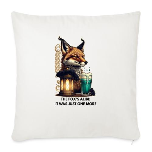 Sly Fox One More Round Tee - Throw Pillow Cover 17.5” x 17.5”