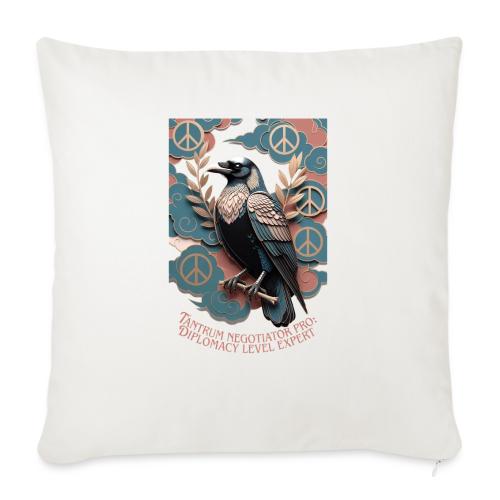 Raven Tantrum Mediator T Shirt - Throw Pillow Cover 17.5” x 17.5”