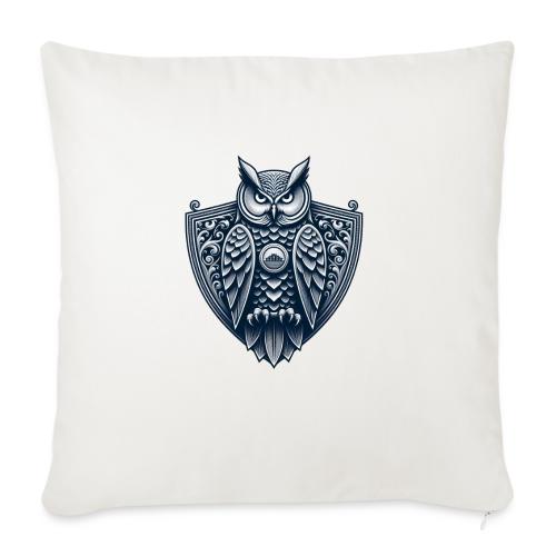 Night Watch Owl T Shirt, Sarcastic Dad Gift - Throw Pillow Cover 17.5” x 17.5”