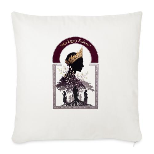Women's Day Legacy T Shirt, Empowerment Gift 2026 - Throw Pillow Cover 17.5” x 17.5”