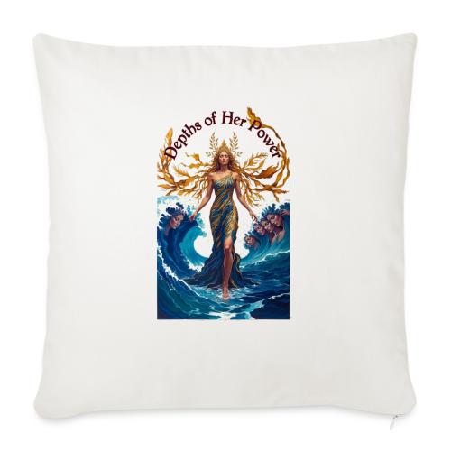 Women’s Day Tidal Sovereign T Shirt, Gift for Wife - Throw Pillow Cover 17.5” x 17.5”