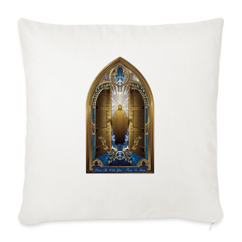 Easter Peace Be With You Locked Doors T Shirt,Gift - Throw Pillow Cover 17.5” x 17.5”