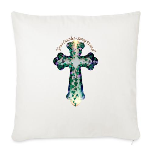 Easter Grace Cascades Eternal T Shirt, Mercy Gift - Throw Pillow Cover 17.5” x 17.5”