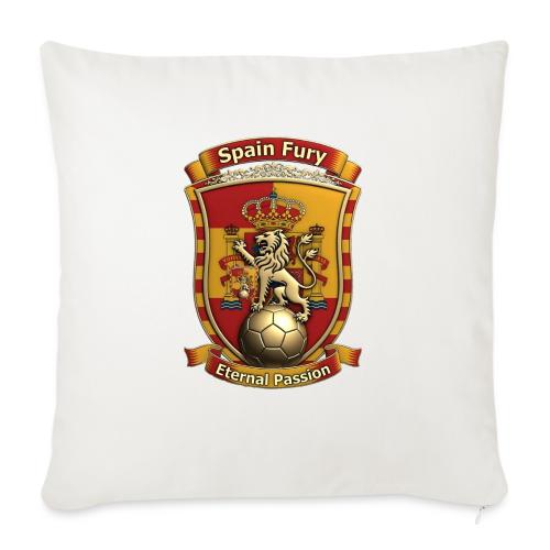Spain Lion Fury T-Shirt, Spanish Crest Gift - Throw Pillow Cover 17.5” x 17.5”