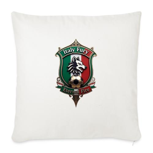 Italy heritage Wolf Fury Tee, Pride Badge Gift - Throw Pillow Cover 17.5” x 17.5”
