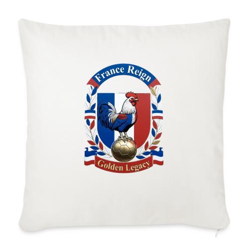 France Rooster Reign T-Shirt, Tricolore Pride Gift - Throw Pillow Cover 17.5” x 17.5”