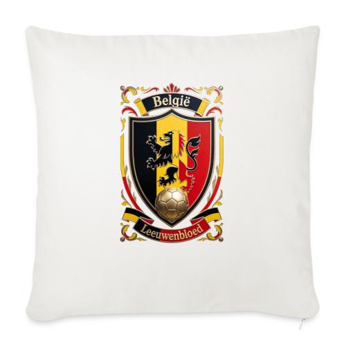 Belgium Lion Crest T-Shirt, Belgian Flag Gift - Throw Pillow Cover 17.5” x 17.5”