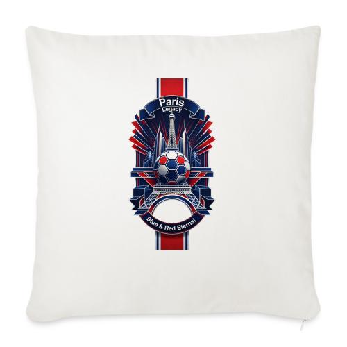 Paris Tower Legacy T Shirt, Soccer City Pride Gift - Throw Pillow Cover 17.5” x 17.5”