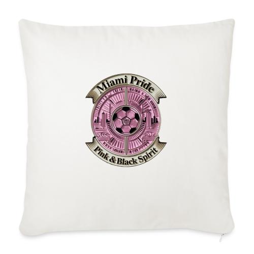 Miami Pride T Shirt, Soccer City Pride Gift - Throw Pillow Cover 17.5” x 17.5”