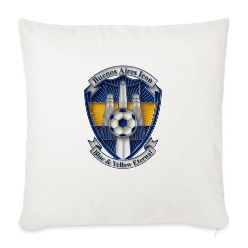 Buenos Aires Icon T Shirt, Soccer City Pride Gift - Throw Pillow Cover 17.5” x 17.5”