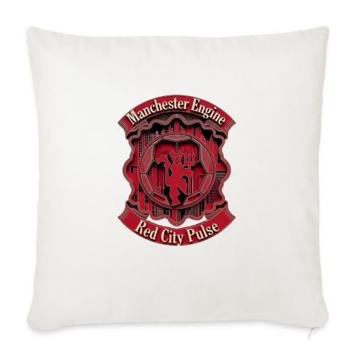 Red Manchester T Shirt, Red Soccer City Pride Gift - Throw Pillow Cover 17.5” x 17.5”