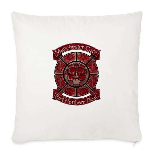 Manchester Is Red T Shirt, Soccer City Pride Gift - Throw Pillow Cover 17.5” x 17.5”