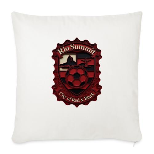 Flamengo Scarlet Summit T-Shirt, Football Gift - Throw Pillow Cover 17.5” x 17.5”
