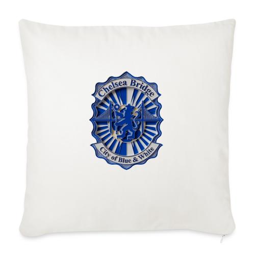 Chelsea Blue Bridge T Shirt, Soccer Fan Gift - Throw Pillow Cover 17.5” x 17.5”