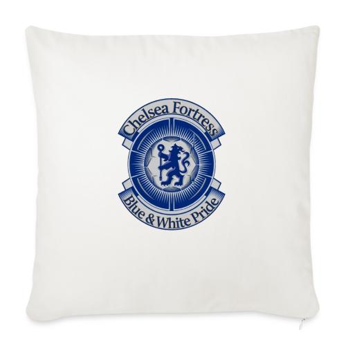 Chelsea Fortress T Shirt, Soccer City Pride Gift - Throw Pillow Cover 17.5” x 17.5”