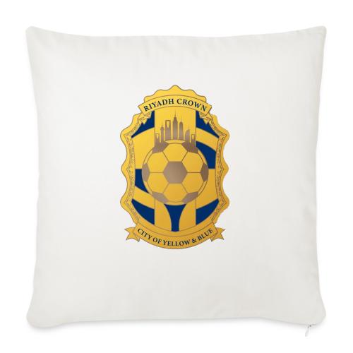 Riyadh Crown T Shirt, Modern Desert Pride Gift - Throw Pillow Cover 17.5” x 17.5”