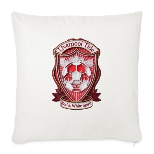 Liverpool Tide T Shirt, Soccer City Pride Gift - Throw Pillow Cover 17.5” x 17.5”