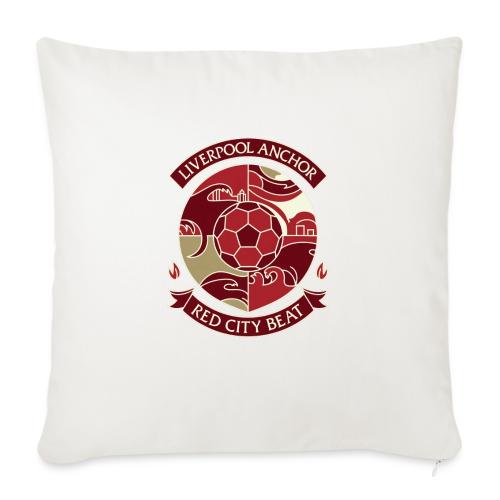 Liverpool Anchor T Shirt, Soccer City Pride Gift - Throw Pillow Cover 17.5” x 17.5”