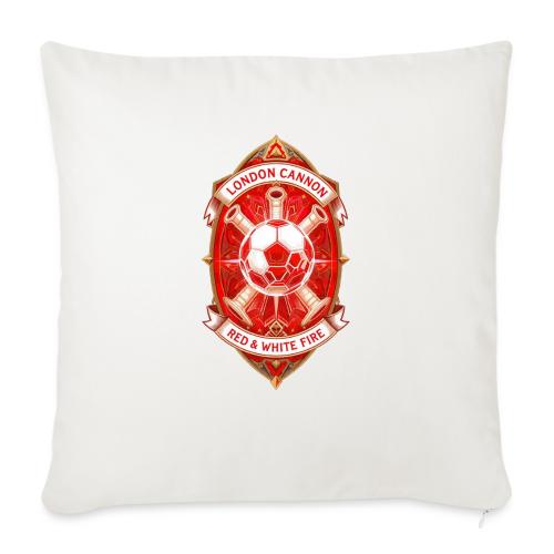 Red London Cannon T Shirt,Football City Pride Gift - Throw Pillow Cover 17.5” x 17.5”