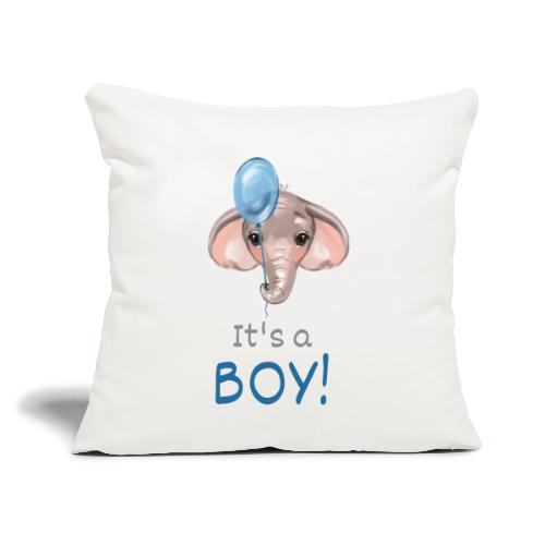 It s a boy - Throw Pillow Cover 17.5” x 17.5”