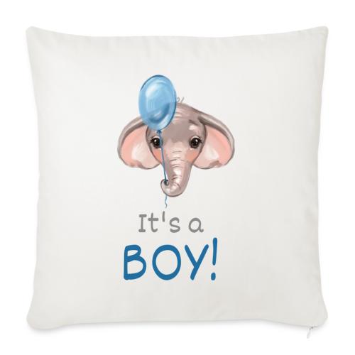 It s a boy - Throw Pillow Cover 17.5” x 17.5”