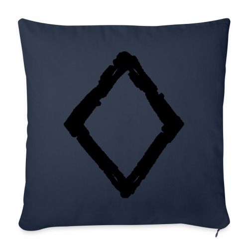 Elder Futhark Rune Ingwaz - Letter NG - Throw Pillow Cover 17.5” x 17.5”