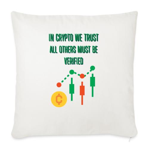 Sarcastic Bitcoin Investor T-shirt - Throw Pillow Cover 17.5” x 17.5”