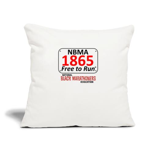 NBMA 1865 Race Bib Logo - Throw Pillow Cover 17.5” x 17.5”