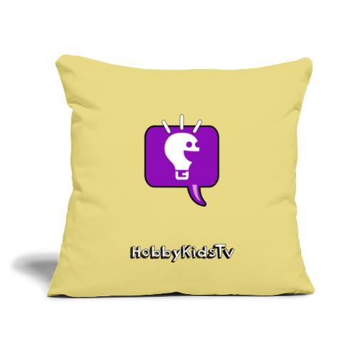 purple HobbyKids png - Throw Pillow Cover 17.5” x 17.5”